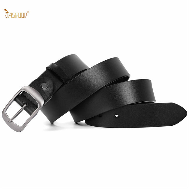 JASGOOD Women Black Leather Belt Plus Size Polished Buckle for Jeans Pants  : : Clothing, Shoes & Accessories
