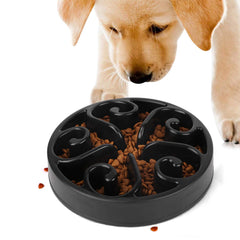 JASGOOD Slow Dog Bowl for Large Dogs,Anti-Gulping Dog Slow Feeder Stop  Bloat,Slow Eating Big Pet Bowl