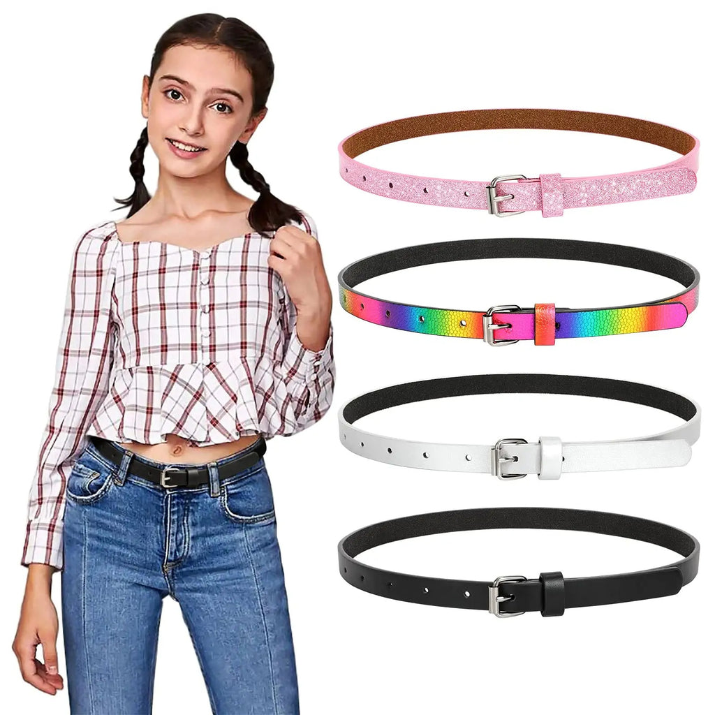 JASGOOD Kids Canvas Belts Adjustable Belts for Boys and Girls with